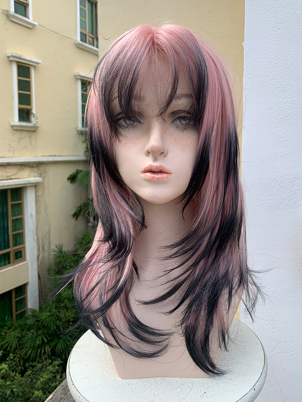 Berry jam colored wig   KF11056