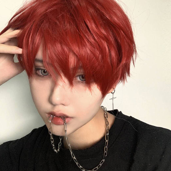 Harajuku  Red  Wig KF82514