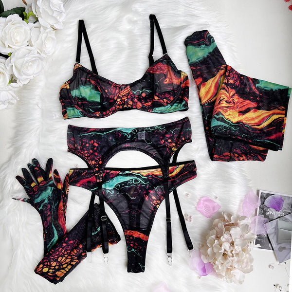 Harajuku tie-dye underwear set  KF70131
