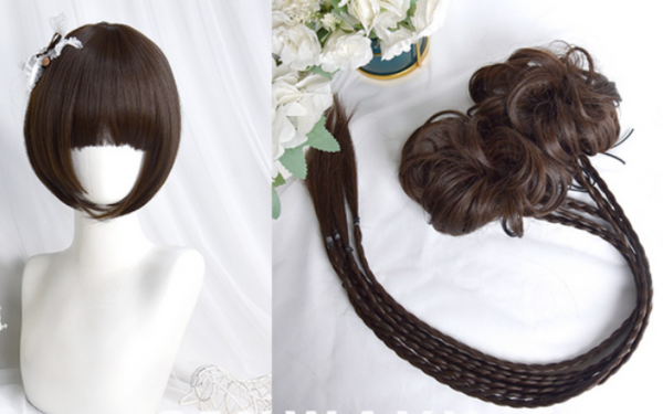 CUTE DOUBLE PONYTAIL WIG KF83728