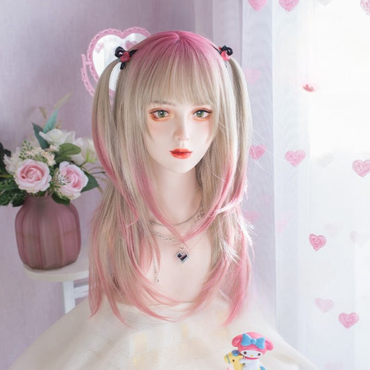 Gradient pink wig  KF11000