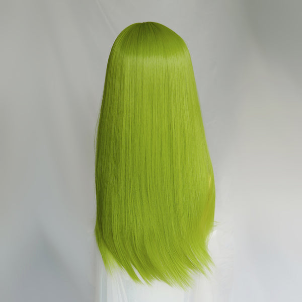 Green long  wig KF81691