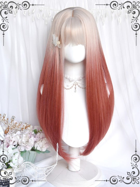 Beige gradient lolita wig  KF11055