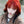 Black and red gradient wig KF11189