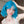 Ocean blue short curly wig  KF70161