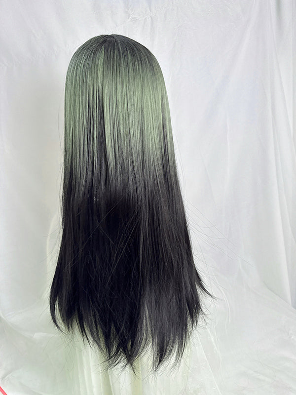 green gradient wig KF11036