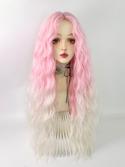 y2k pink wig   KF11005
