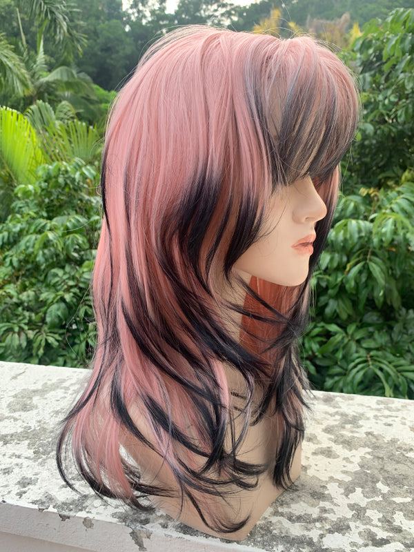 Berry jam colored wig   KF11056