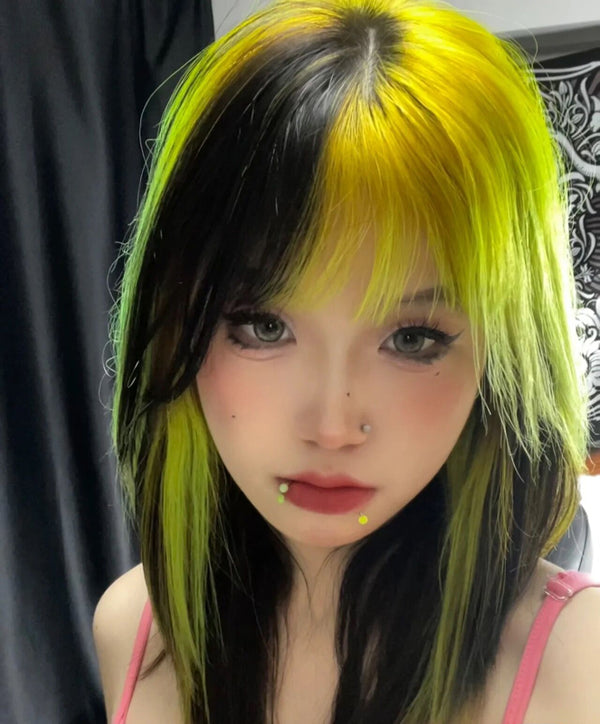 Green Highlighter Wig   KF70127