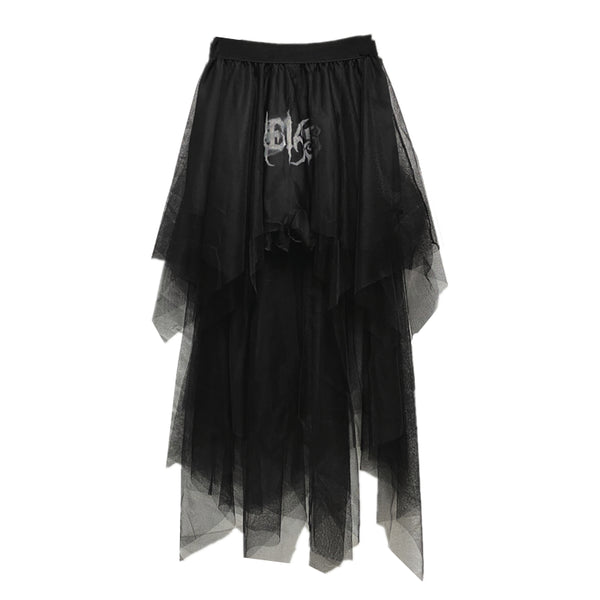 Dark Gauze Skirt  KF70296