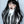 Harajuku black and white wig  KF11297