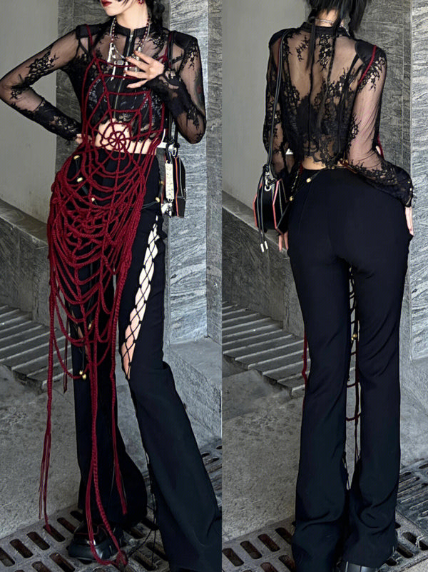 spider web vest    KF83776