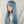 y2k blue wig KF11019