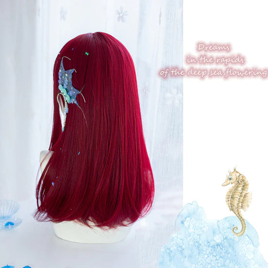 (Aries twins) The Little Mermaid Red Wig KF908022