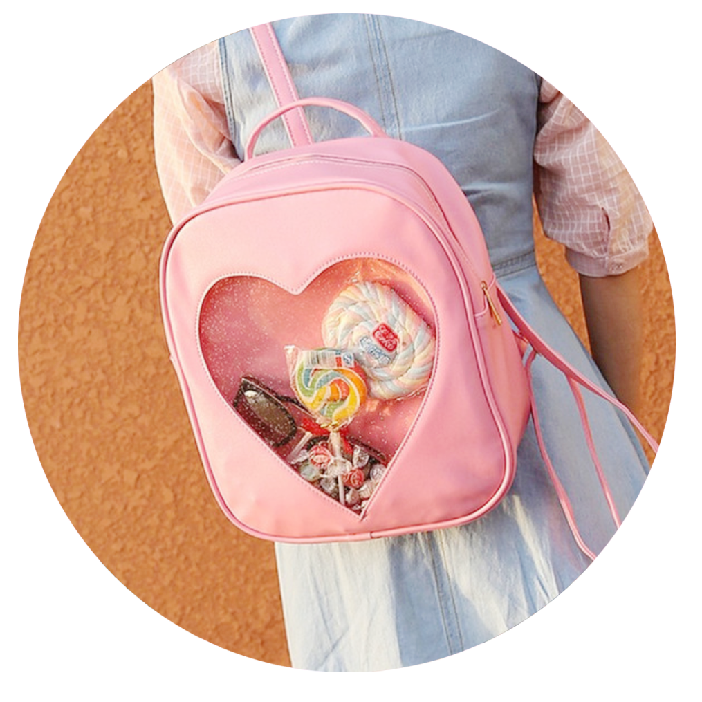Heart Cutout Backpack (6 Colors) KF30034