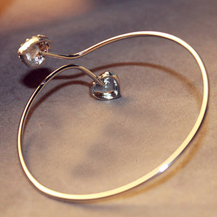 Heart shaped open Bracelet KF82579