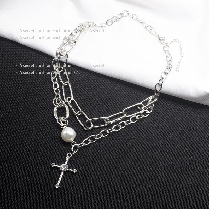 Cross neck chain  KF82587