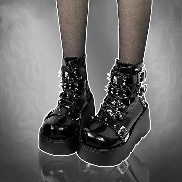 punk style martin boots  KF82950