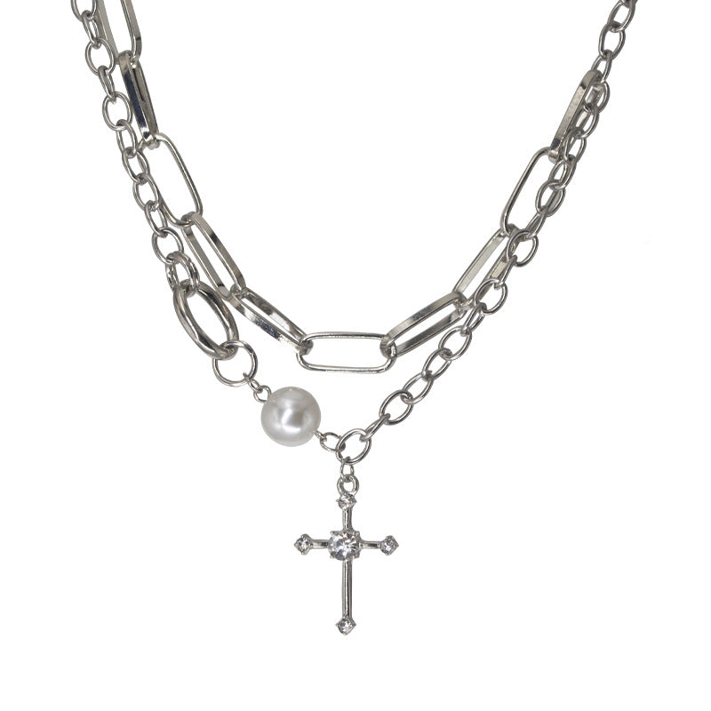 Cross neck chain  KF82587