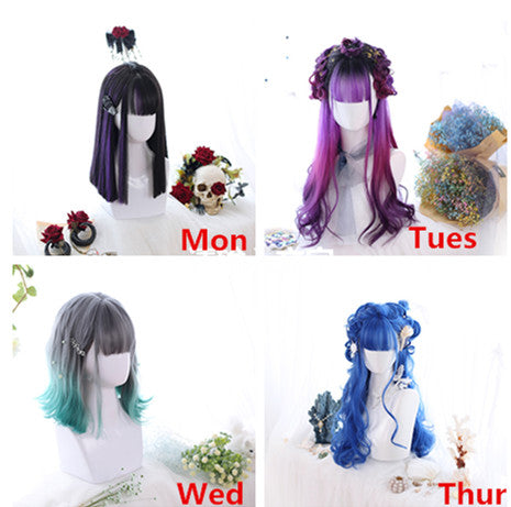 " one  week " wigs set  KF8213