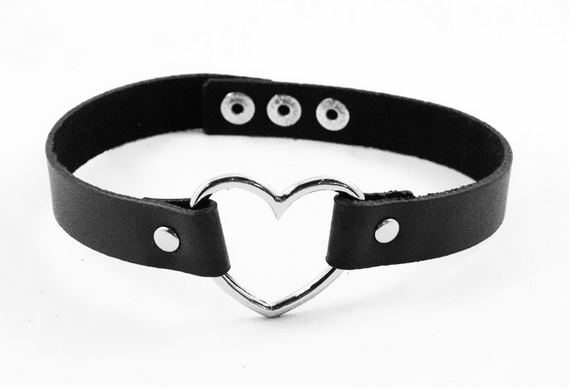 Love Punk Leather Choker (various colors)  KF20012