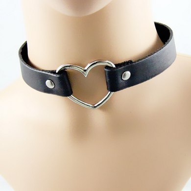 Love Punk Leather Choker (various colors)  KF20012