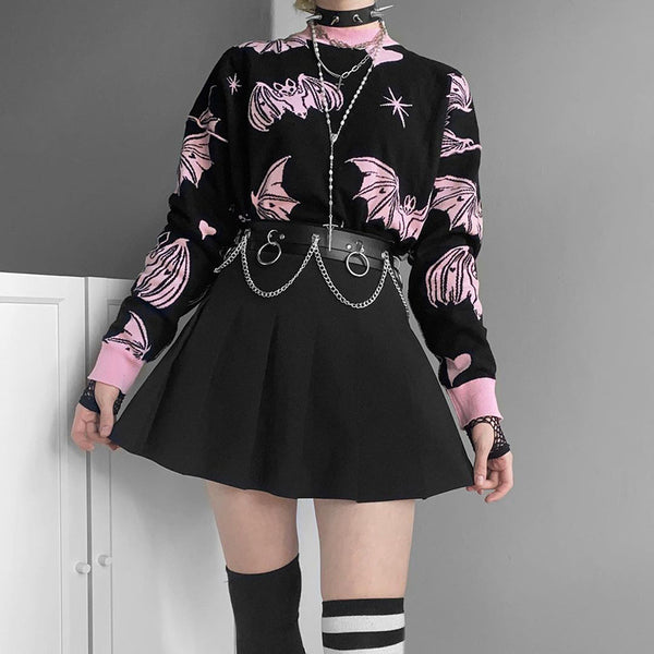 punk long sleeve sweater  KF90711