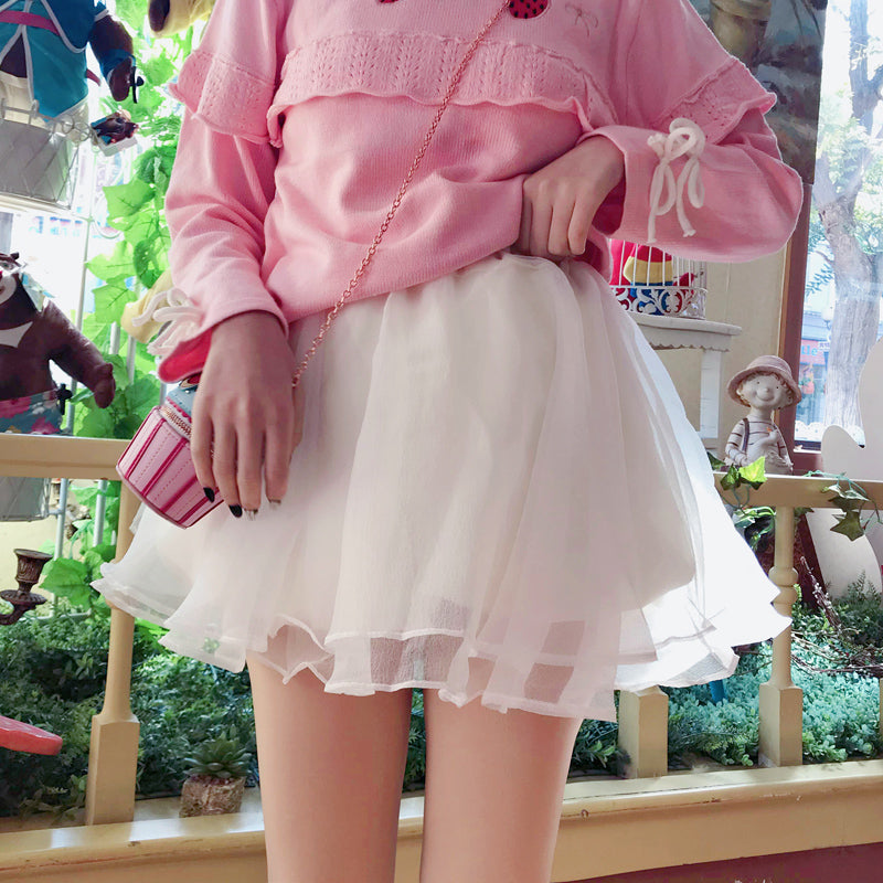 White all-match skirt   KF24103