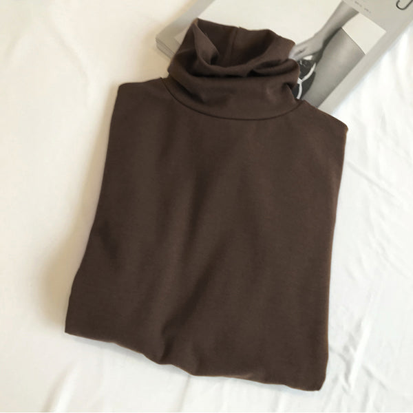 solid color warm long sleeve t-shirt  KF83275