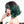 Green short curly wig  KF90285