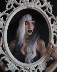Harajuku black and white wig KF81201
