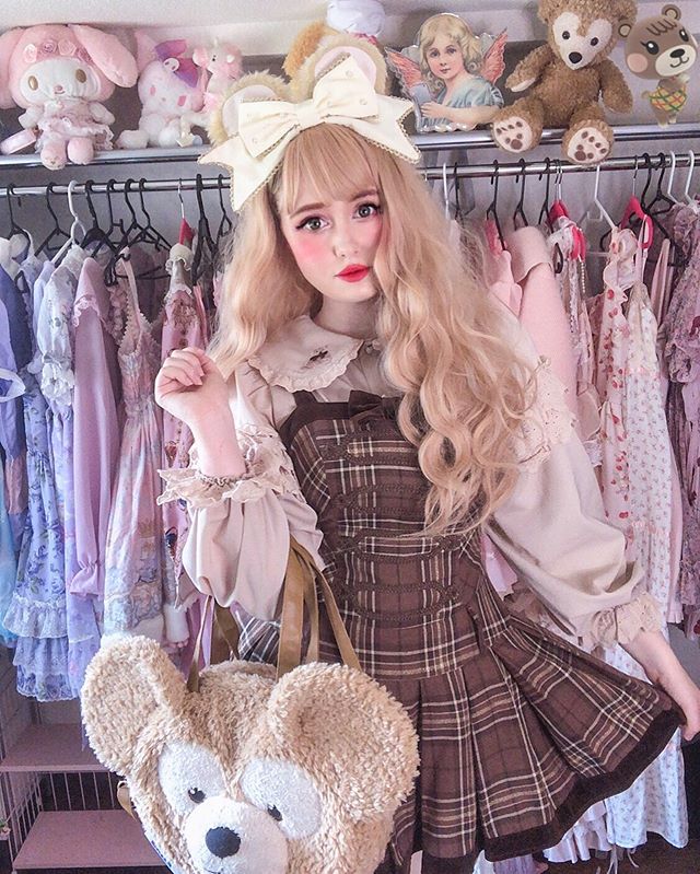Long blond wig KF81194