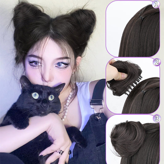 Cat Ear Fluffy Wig + Necklace  KF82952