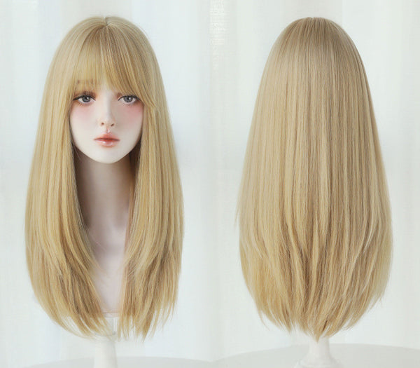 Gold  Long straight hair  KF82965
