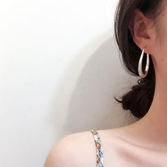 Chic oval earrings (two pair) KF82065