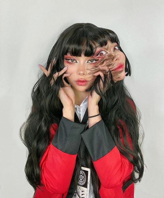 Harajuku long roll wig KF90119