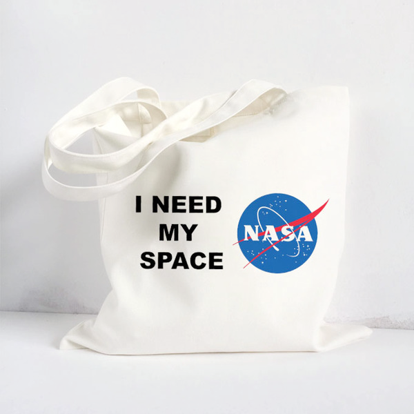 I Need My Space Canvas Tote KF30027