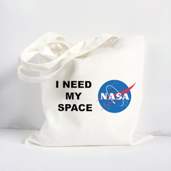 I Need My Space Canvas Tote KF30027