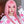 Pink wig KF81023