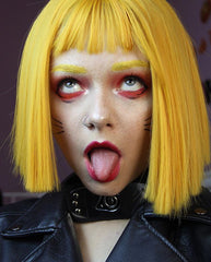 yellow harajuku wig  KF8403