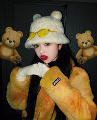 unzzy leopard print fisherman hat KF50096