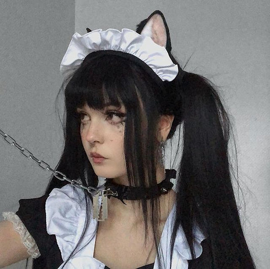 BLACK LONG STRAIGHT WIG KF60428