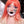 Orange gradient wig KF81391