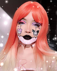 Orange gradient wig KF81391