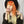 Orange gradient wig KF81391