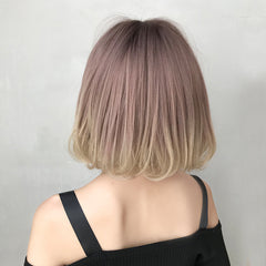 Gradient rose gold wig  KF40372