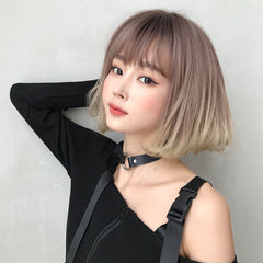 Gradient rose gold wig  KF40372