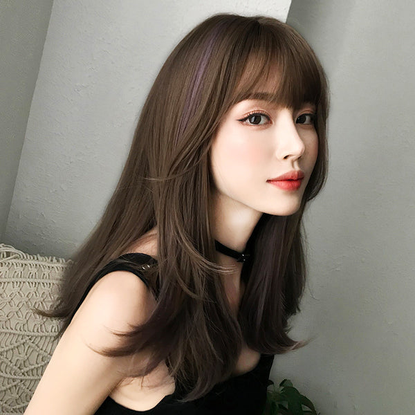 Gradient Long straight wig KF90641