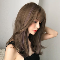 Gradient Long straight wig KF90641