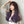 Gradient purple long curly hair wig  KF8205